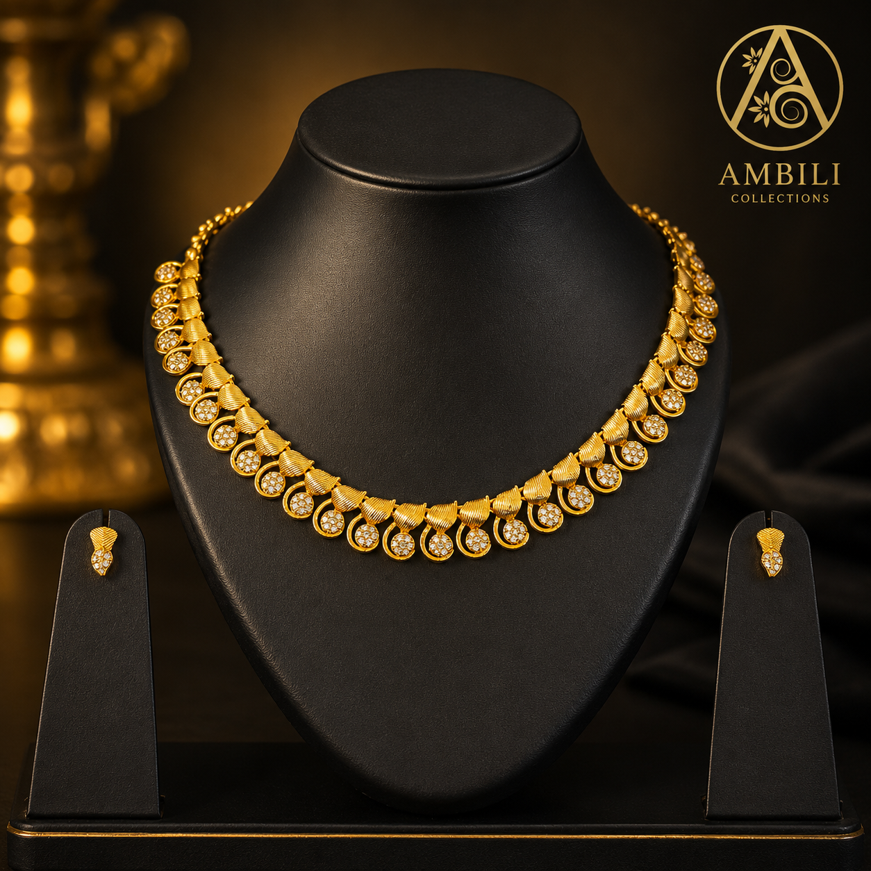 Premium Plated Necklace and earring set