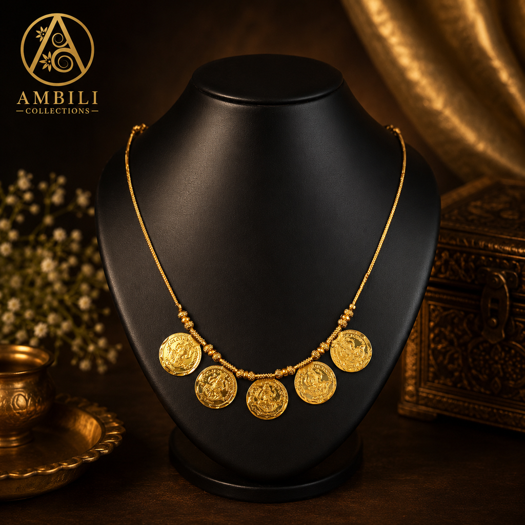 Premium Plated Neckalce(Premium Plated Traditional Coin Necklace)