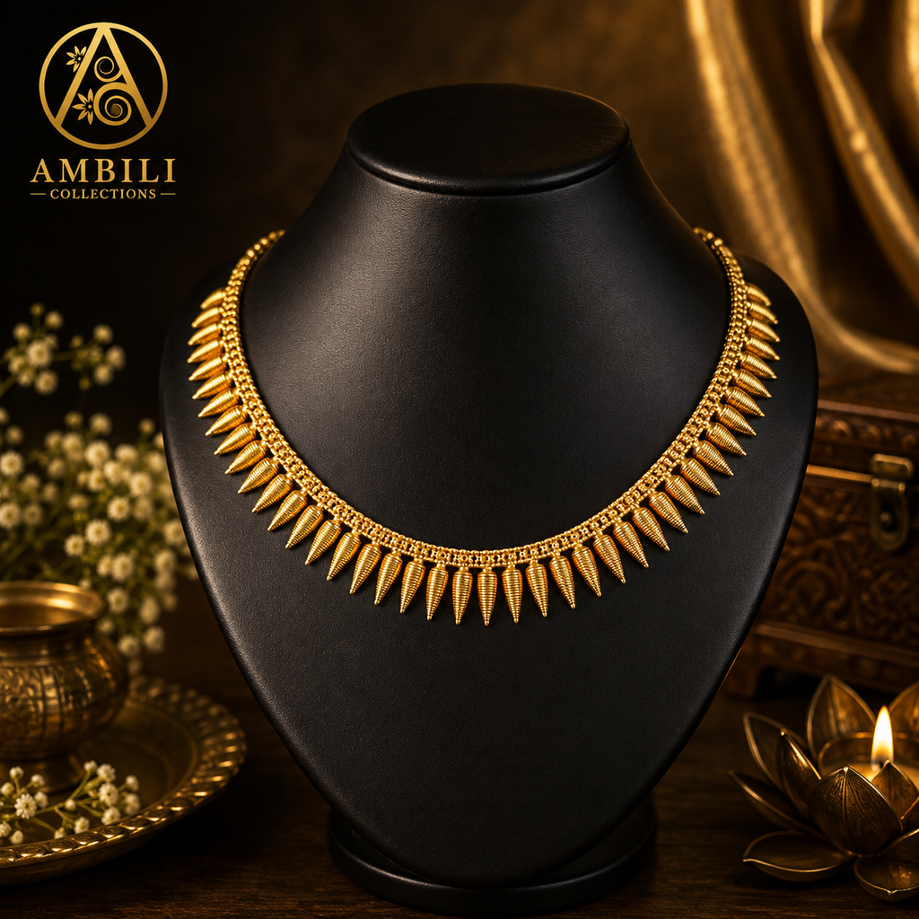 Premium Plated Necklace(Premium Plated Traditional Spiked Necklace)
