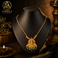Premium Plated Jewelry (Premium Plated Traditional Temple Pendant Necklace)