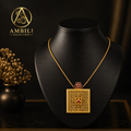 Premium Plated Necklace (Premium Plated Square Pendant Necklace)