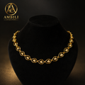 Premium Plated Jewelry(Premium Plated Contemporary Leaf Design Necklace)