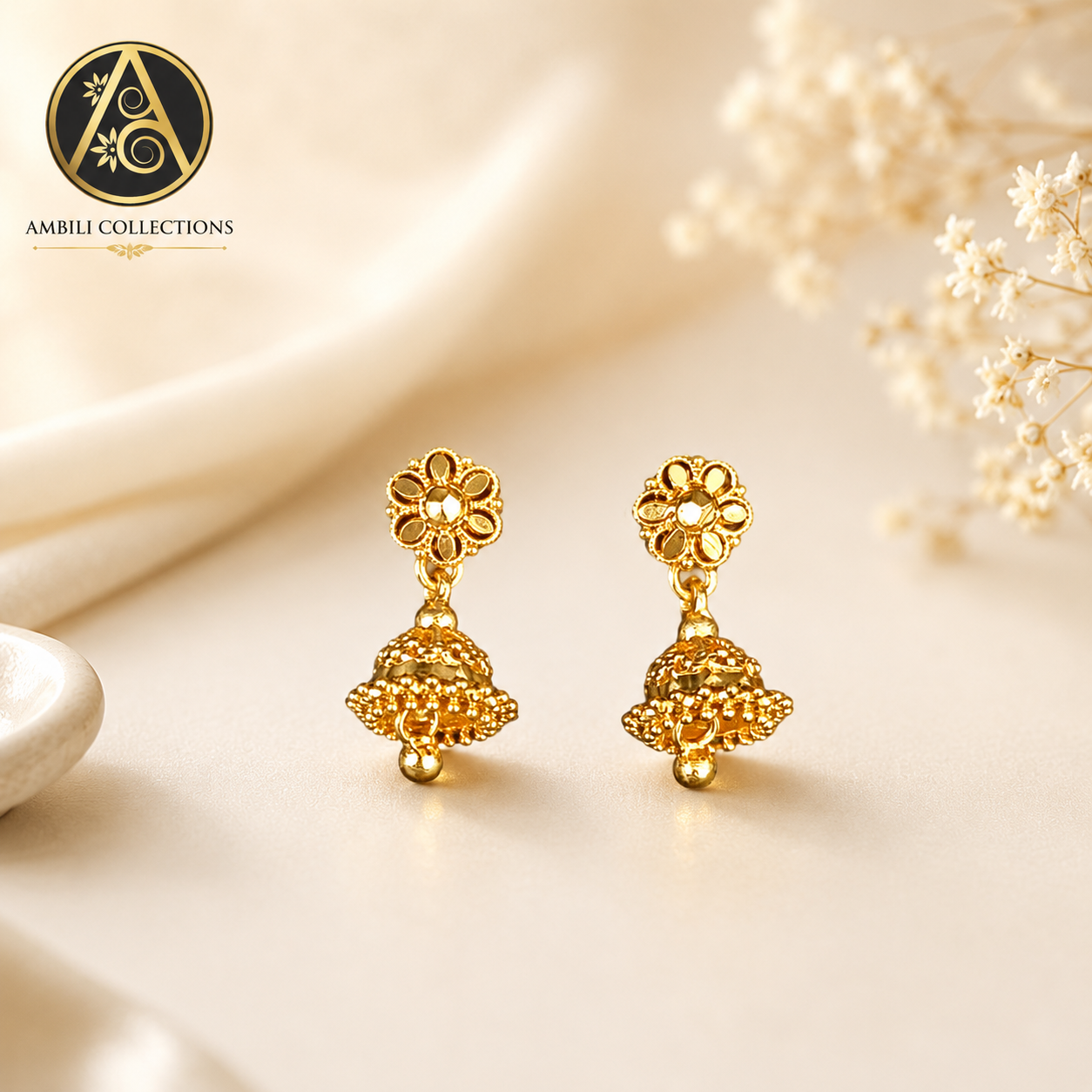Premium Plated Jhumka(Premium Plated Mini Jhumka Earrings)