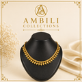 Premium Plated Jewelry(Premium Gold-Toned Mango Design Necklace)
