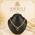 Premium Plated Jewelry(Premium Gold-Toned Palakka Multi-Chain Necklace)