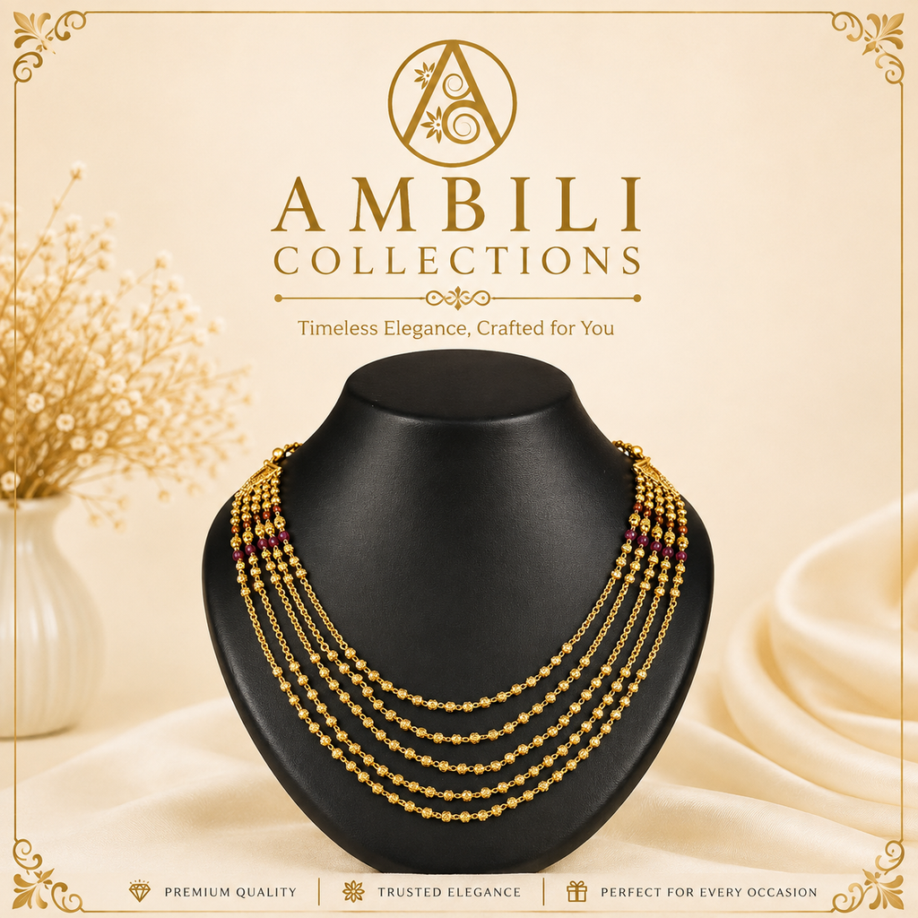 Premium Plated Jewelry(Premium Multi-Layer Gold-Toned Necklace)