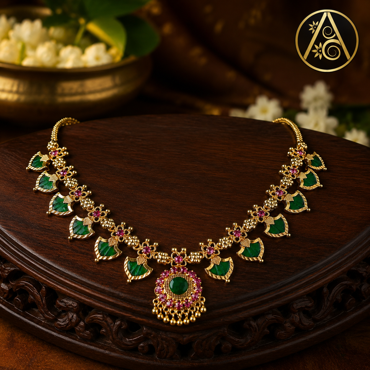 Premium Plated Jewelry (Premium Plated Palakka Necklace)