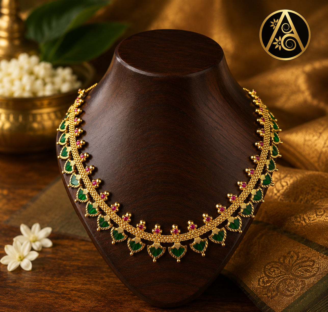 Premium Plated Jewelry (Premium Plated Palakka Necklace)