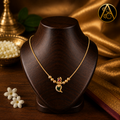 Premium Plated Jewelry(Premium Plated Mini Palakka Pendant Necklace)