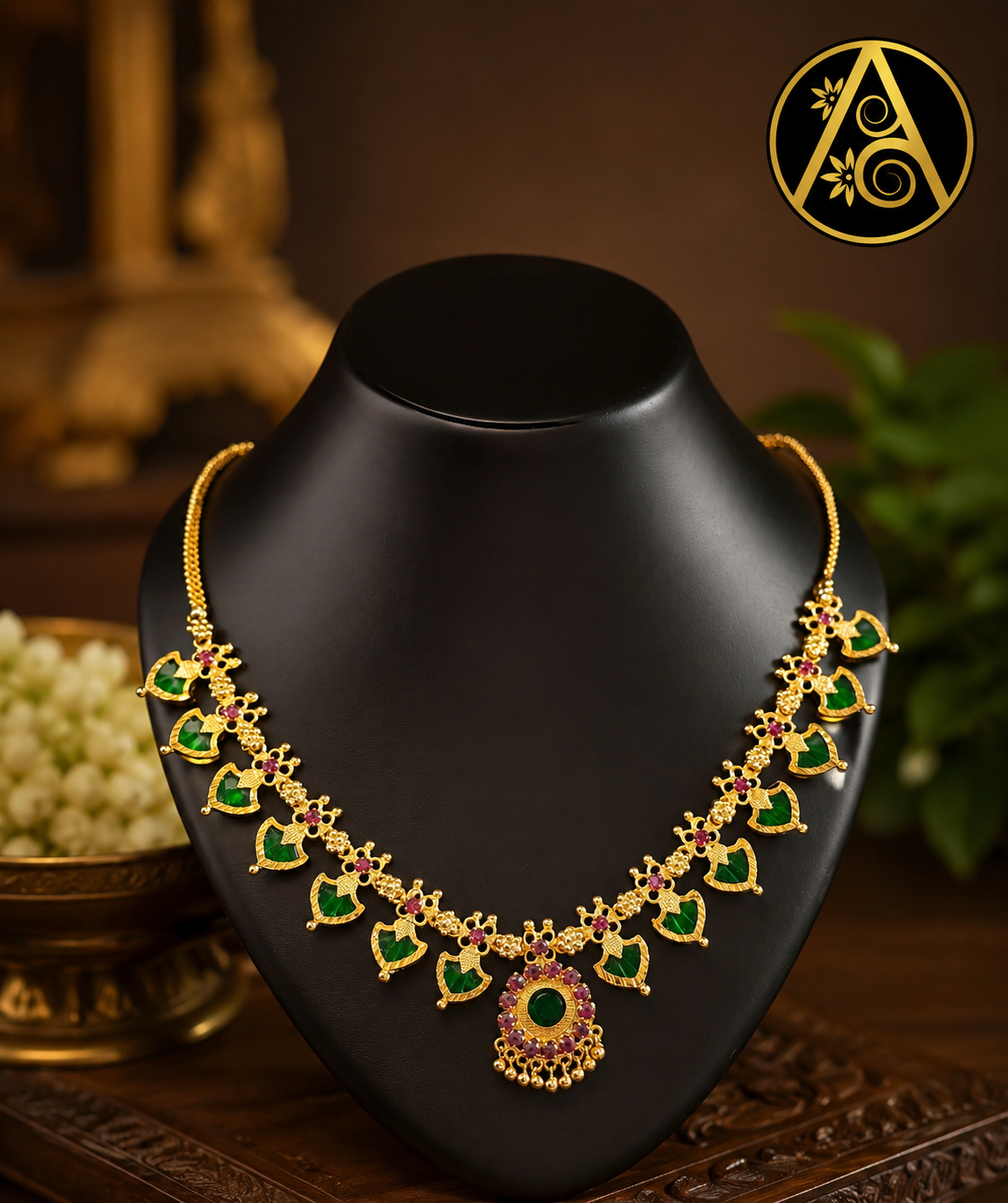 Premium Plated Jewelry (Premium Plated Palakka Necklace)
