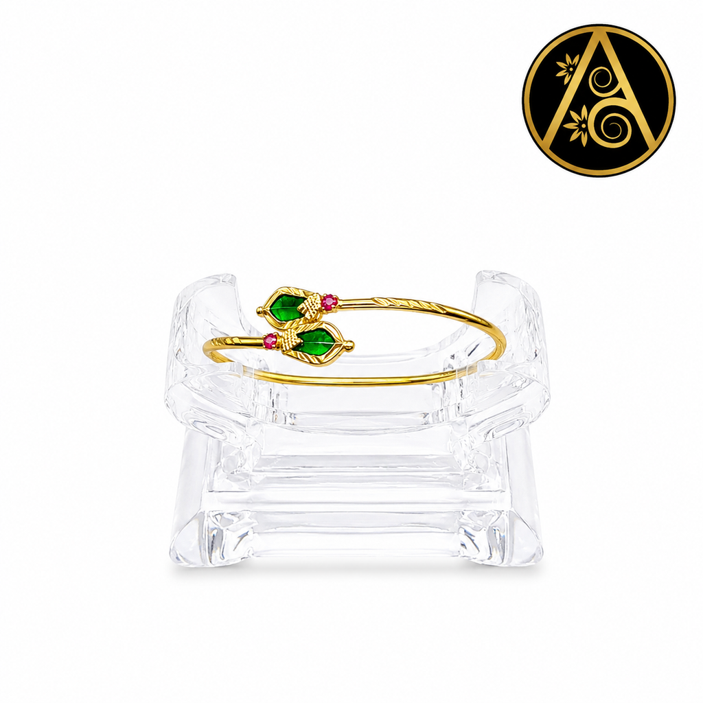 Premium Plated Adjustable /Open Cuff Bangle (Nagapadam Bangle)