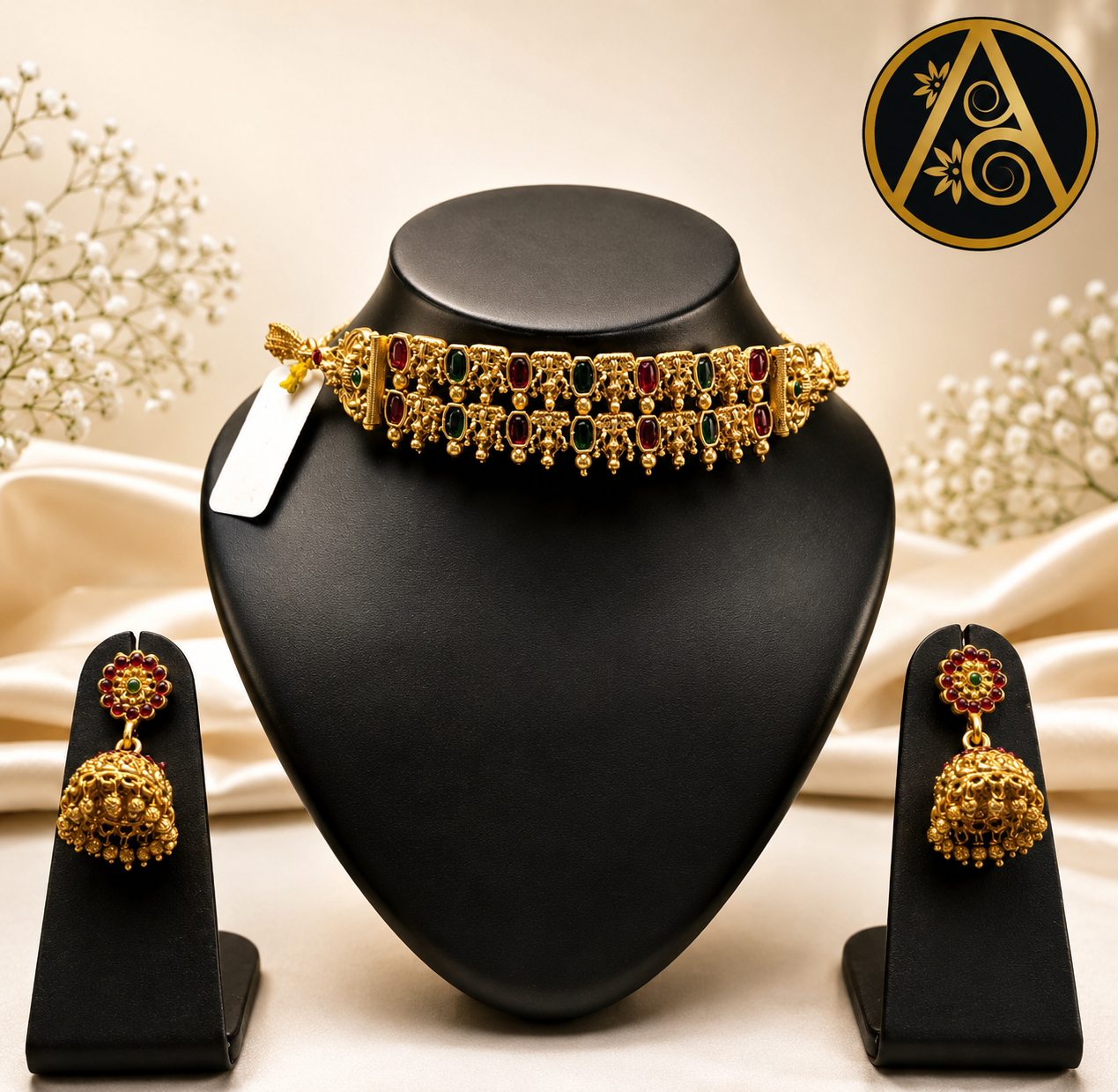 Imitation Jewelry - choker set (Temple Choker Set)
