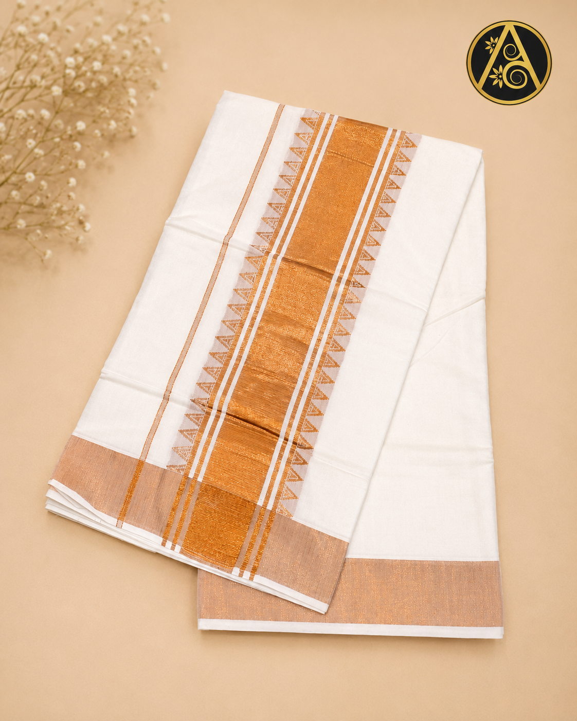 Kerala Kasavu Saree(Heritage Bronze Kerala Kasavu Saree)
