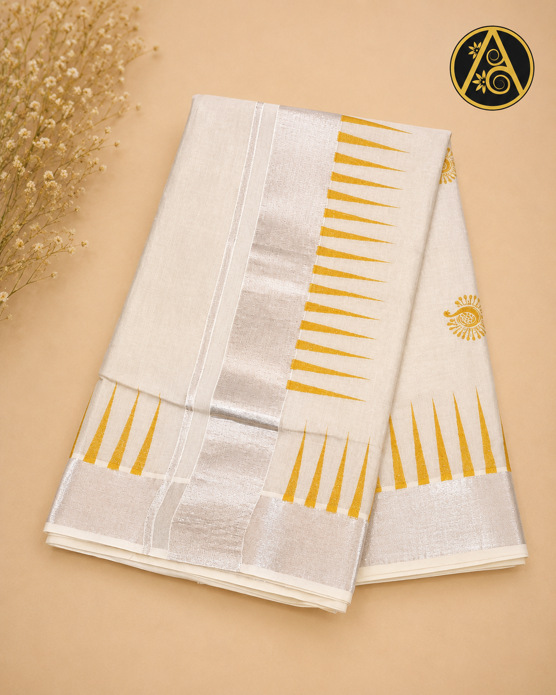 Kerala Kasavu saree
