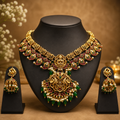 Imitation Jewelry -Temple Lakshmi Bridal Necklace Set – Premium Imitation Jewelry