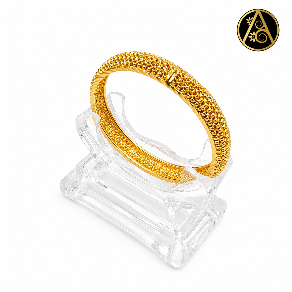 Premium Plated Bangle(Premium Plated Textured Designer Bangle)