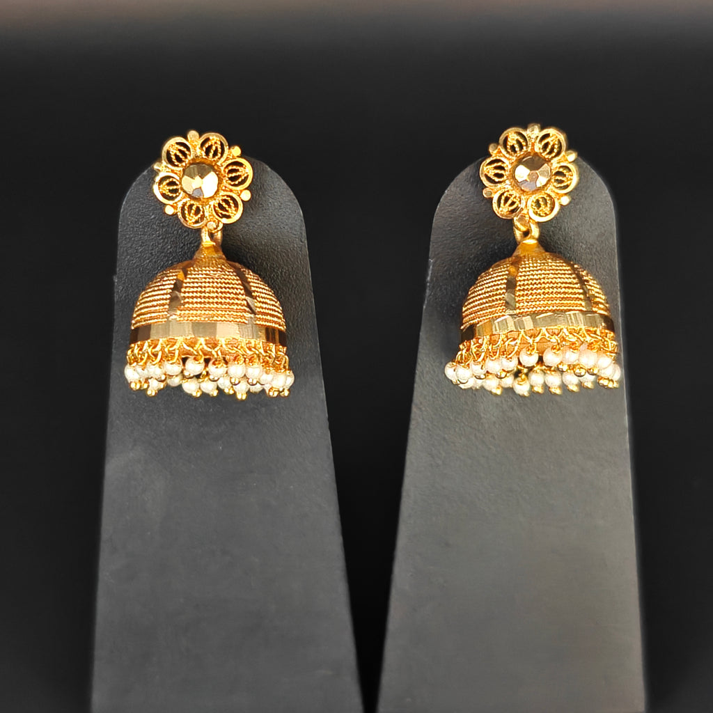Premium Plated Earring (Premium Plated Pearl Jhumka Earrings)