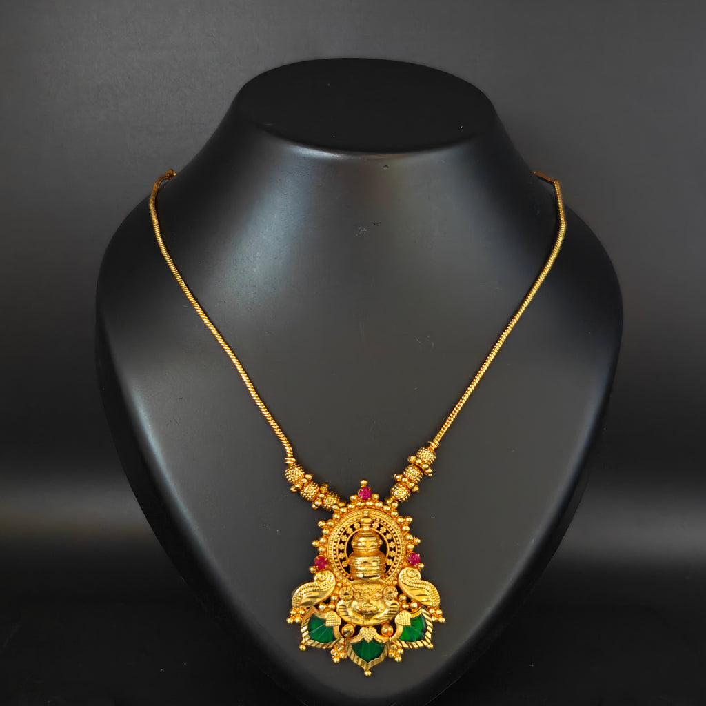 Premium Plated Jewelry (Premium Plated Traditional Temple Pendant Necklace)