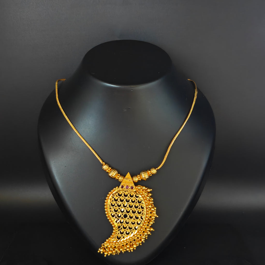 Premium Plated necklace (Premium Plated Traditional Mango Pendant Necklace)