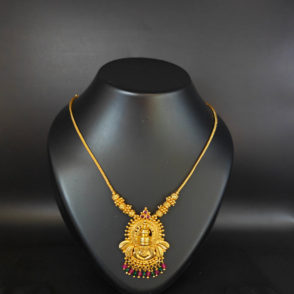 Premium Plated Necklace(Premium Plated Traditional Temple Pendant Necklace)