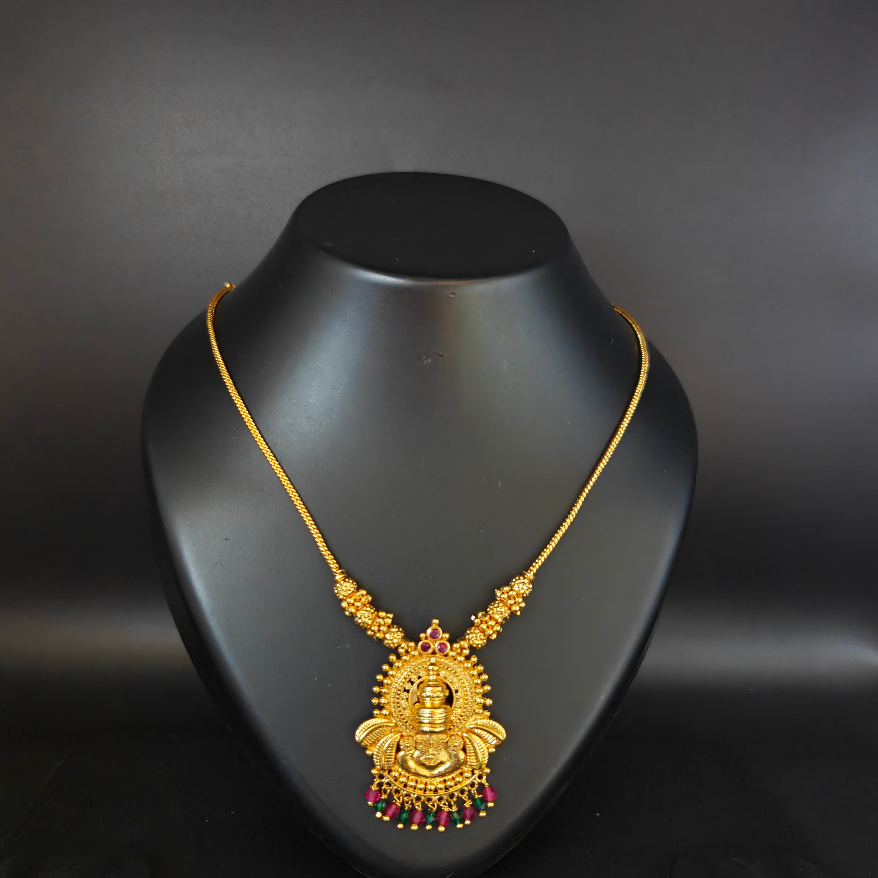 Premium Plated Necklace(Premium Plated Traditional Temple Pendant Necklace)