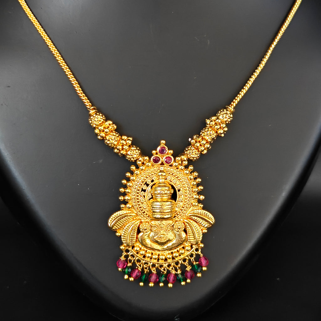 Premium Plated Necklace(Premium Plated Traditional Temple Pendant Necklace)