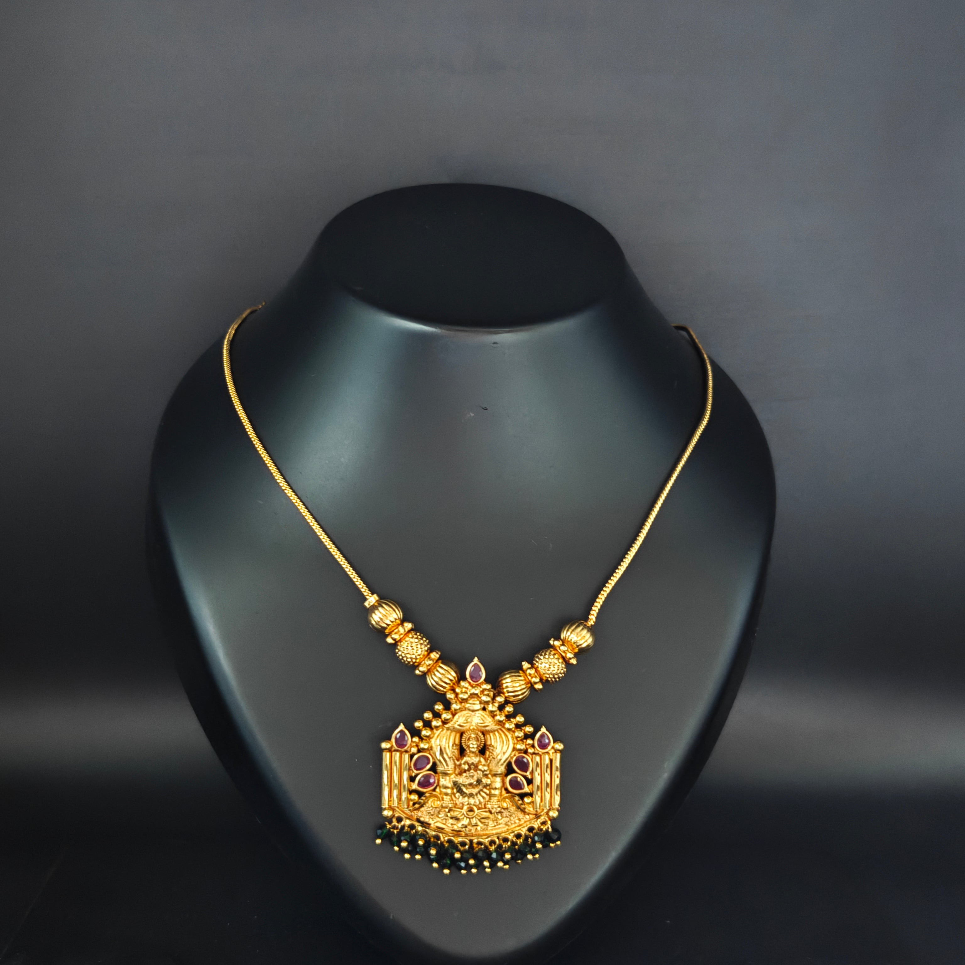 Premium Plated Necklace(Premium Plated Temple Pendant Necklace)