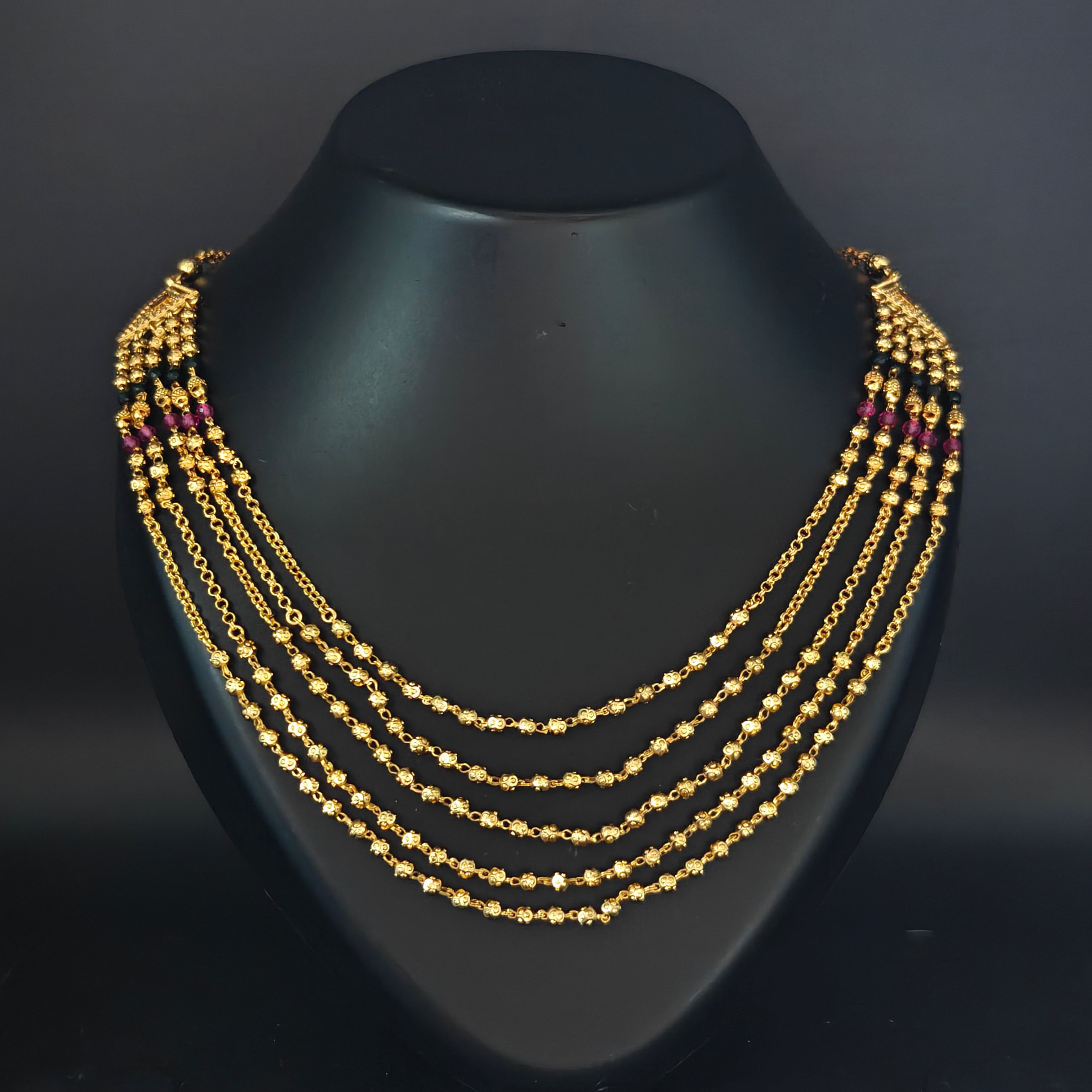 Premium Plated Jewelry(Premium Multi-Layer Gold-Toned Necklace)