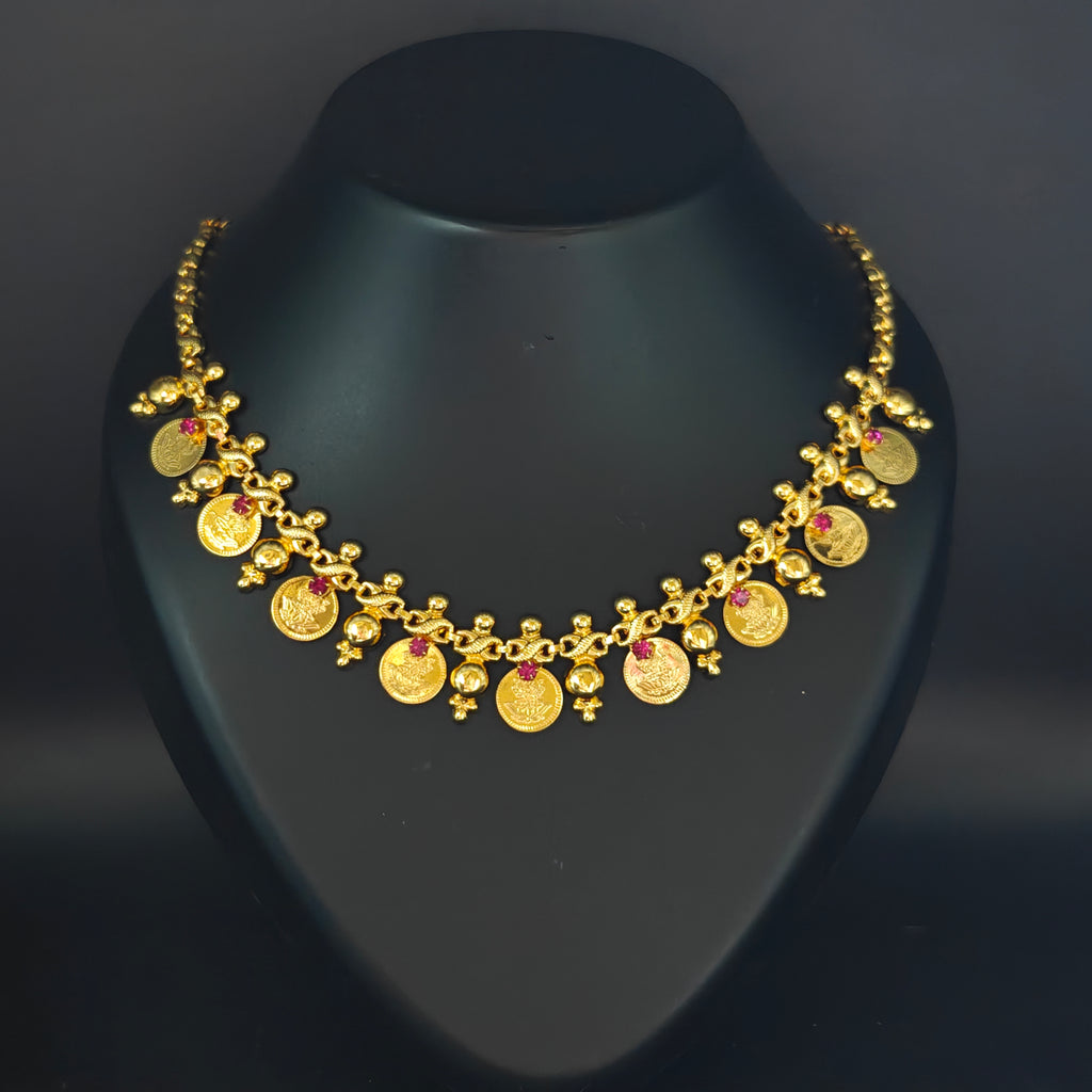 Premium Plated Necklace(Premium Gold-Toned Coin Necklace)