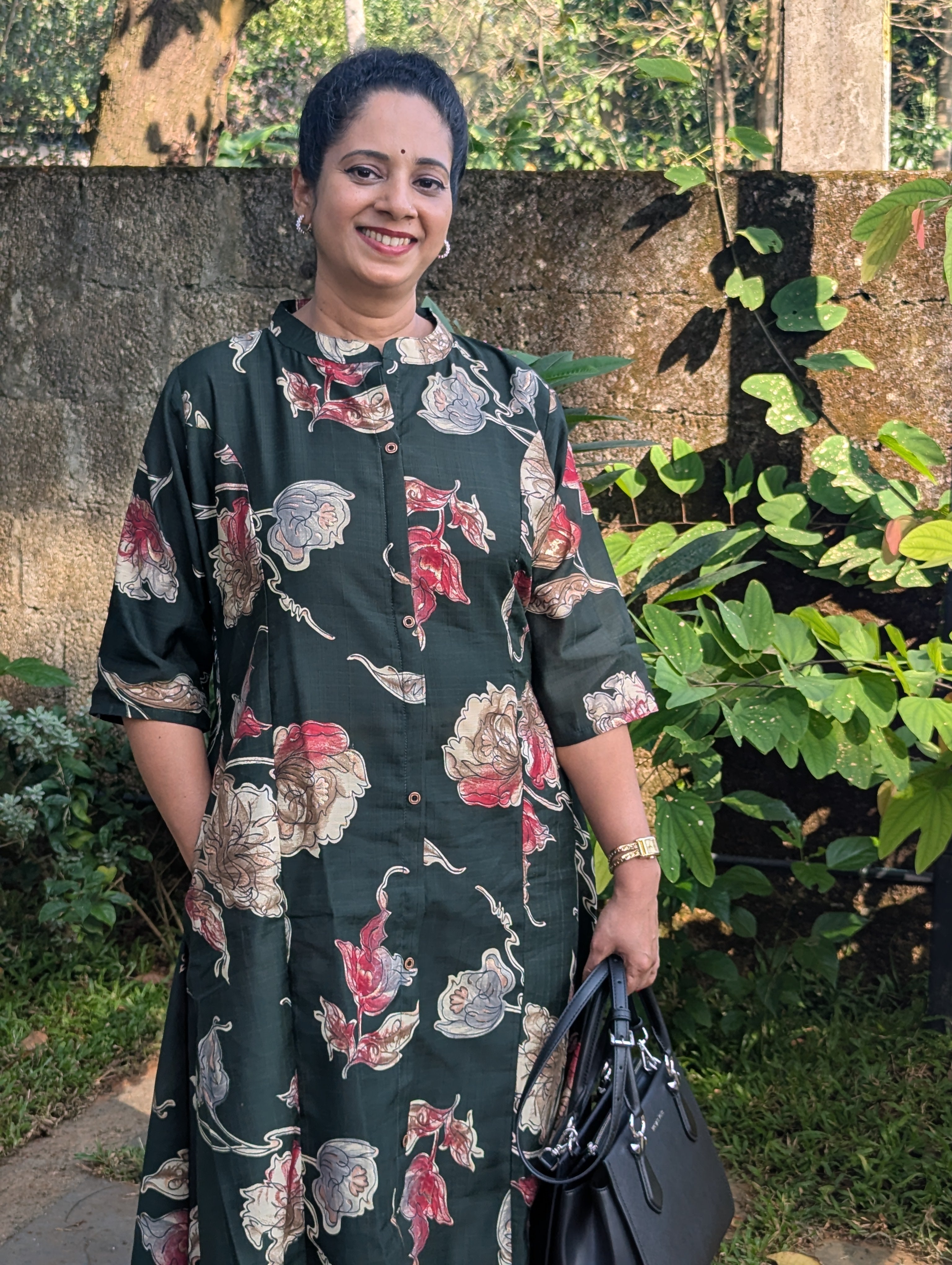 Kurta /Kurti Palazzo set (Elegant Floral Printed Co-ord Kurti Set)